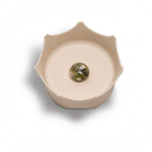 Crown Jewel Pet Bowl - Natural White